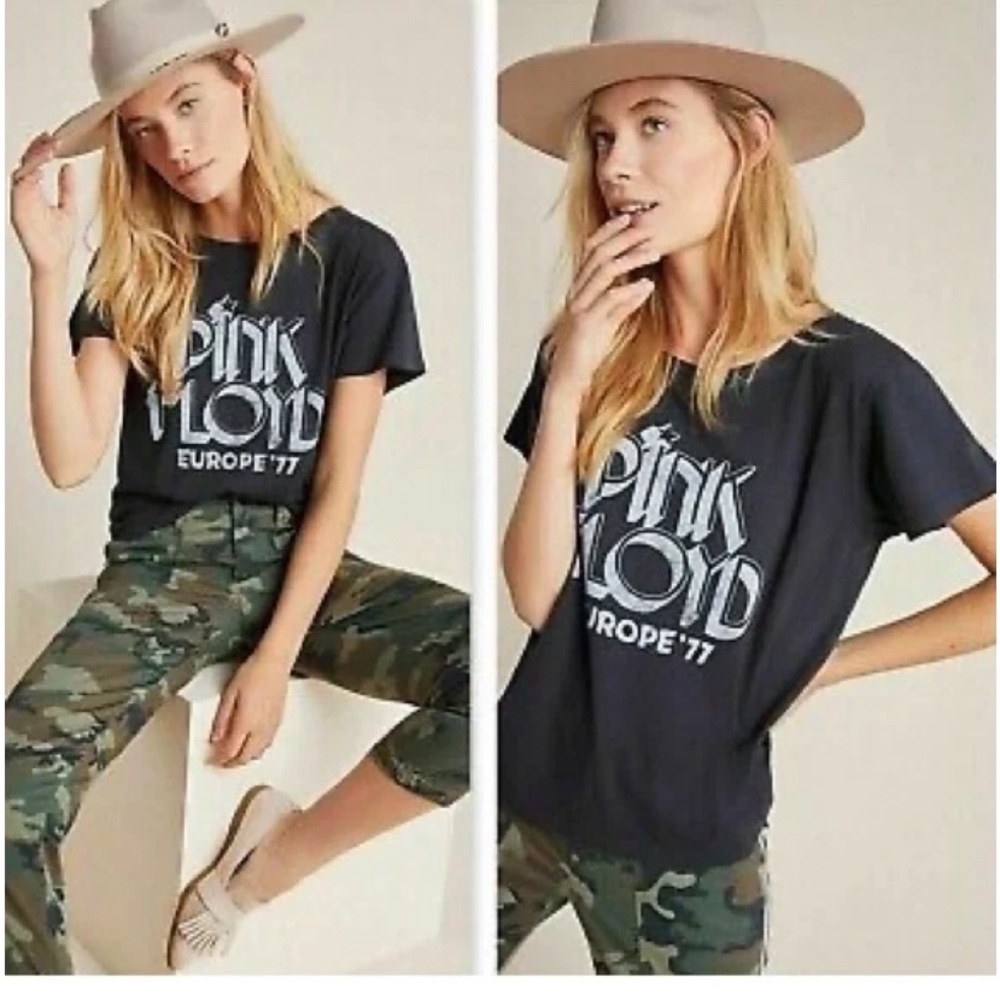 Anthropologie Letluv Pink Floyd Graphic Shirt Sleeve T’shirt